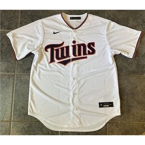 Authentic Nike Minnesota Twins White Home Replica Jersey Sz L - NEW - Reg. $115